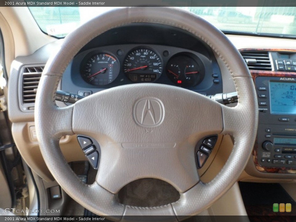 Saddle Interior Steering Wheel for the 2001 Acura MDX  #58201649