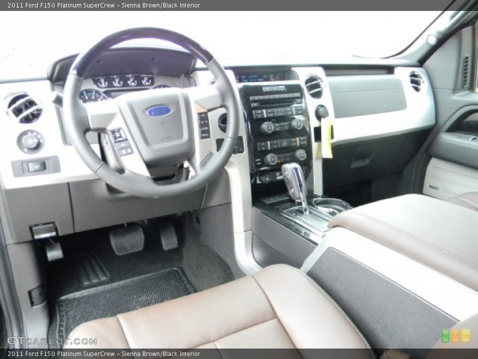 Sienna Brown/Black Interior Dashboard for the 2011 Ford F150 Platinum SuperCrew #58201745