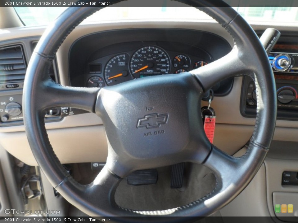 Tan Interior Steering Wheel for the 2001 Chevrolet Silverado 1500 LS Crew Cab #58202834