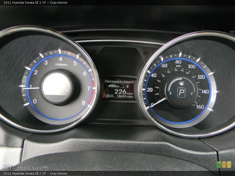 Gray Interior Gauges for the 2011 Hyundai Sonata SE 2.0T #58204884