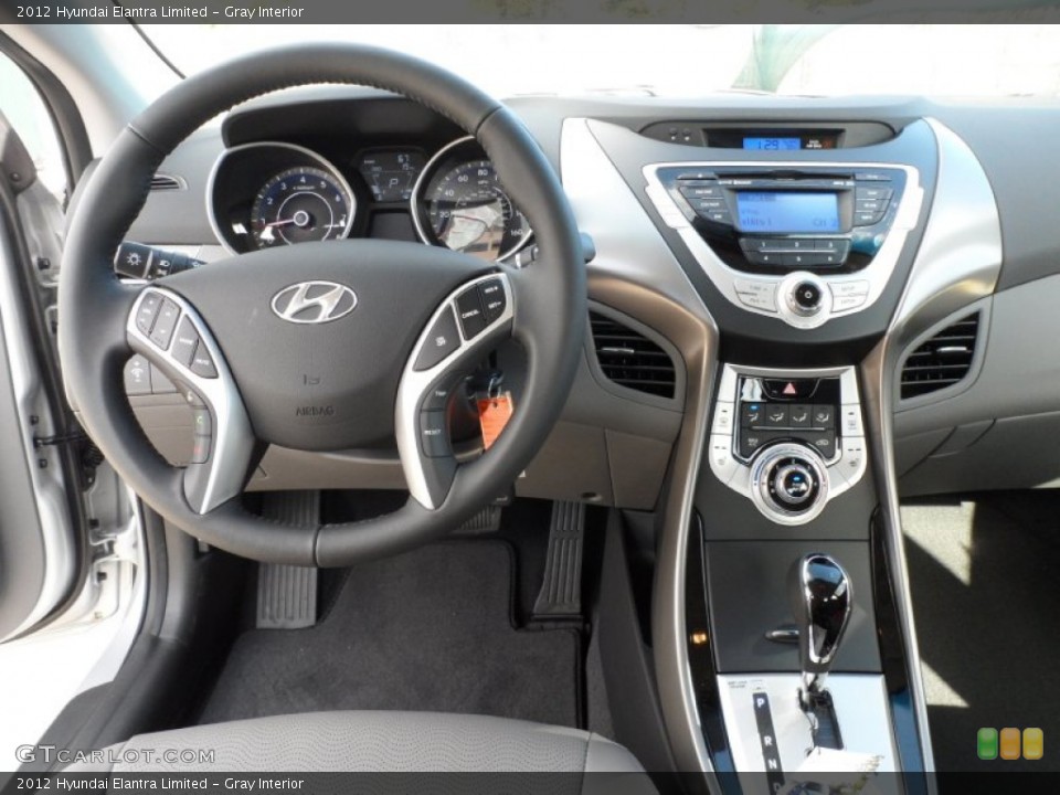 Gray Interior Dashboard for the 2012 Hyundai Elantra Limited #58205001