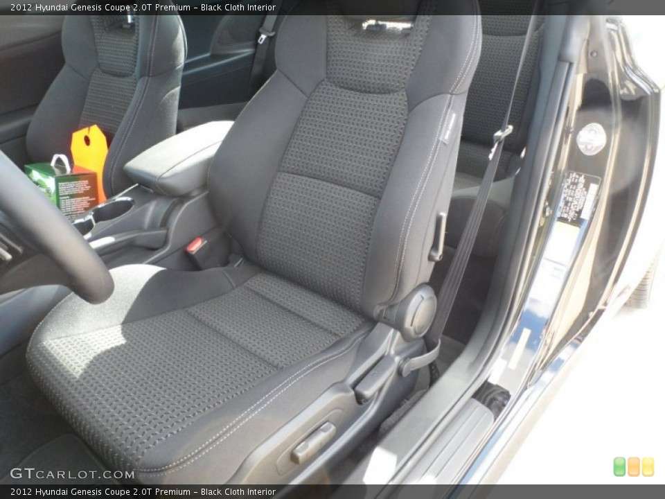 Black Cloth Interior Photo for the 2012 Hyundai Genesis Coupe 2.0T Premium #58206195