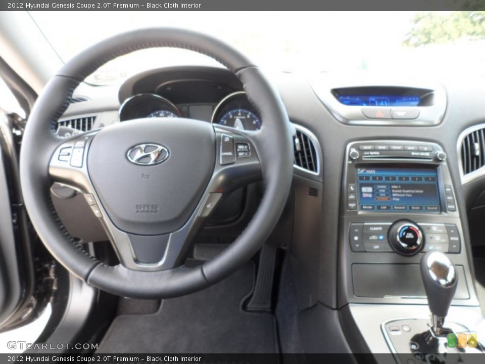 Black Cloth Interior Dashboard for the 2012 Hyundai Genesis Coupe 2.0T Premium #58206237