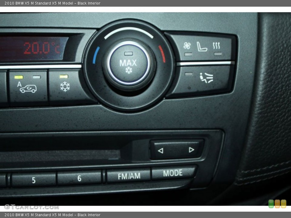 Black Interior Controls for the 2010 BMW X5 M  #58206391