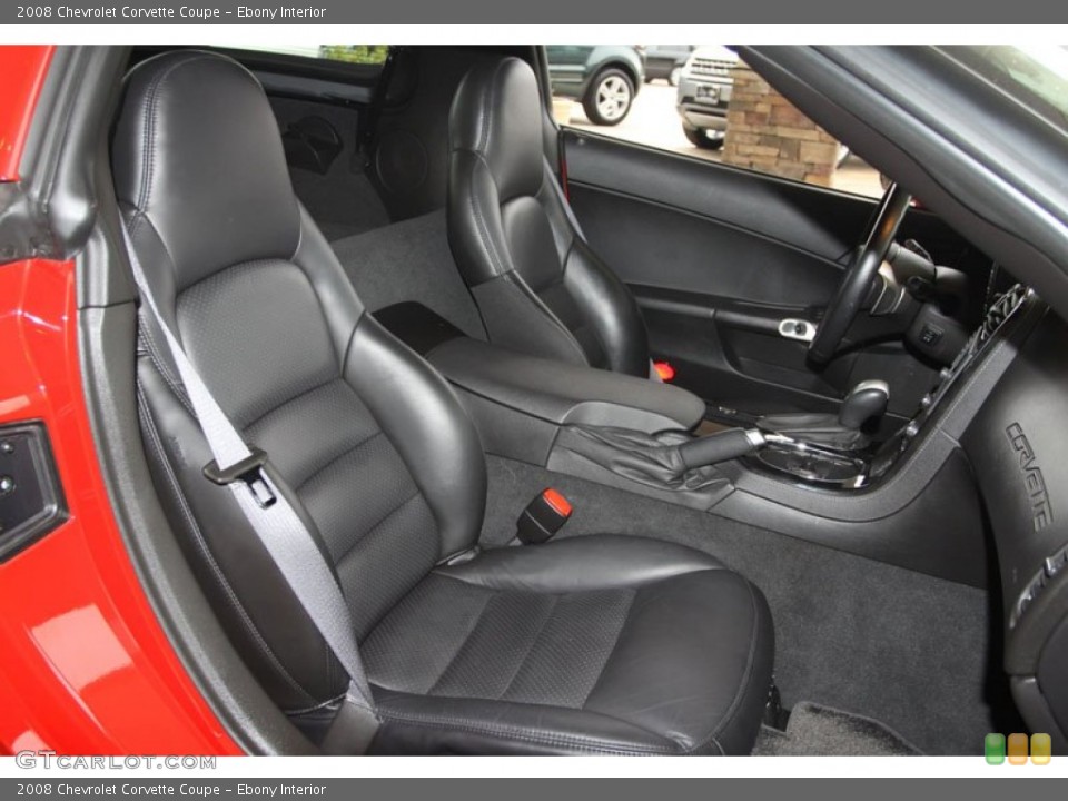 Ebony Interior Photo for the 2008 Chevrolet Corvette Coupe #58207557