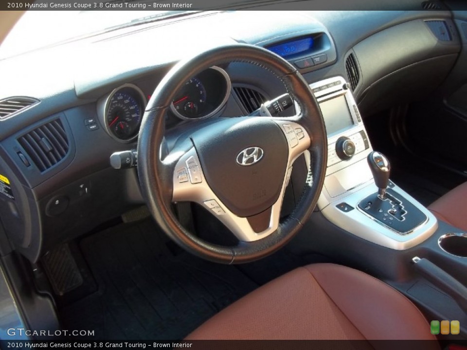 Brown Interior Dashboard for the 2010 Hyundai Genesis Coupe 3.8 Grand Touring #58208877