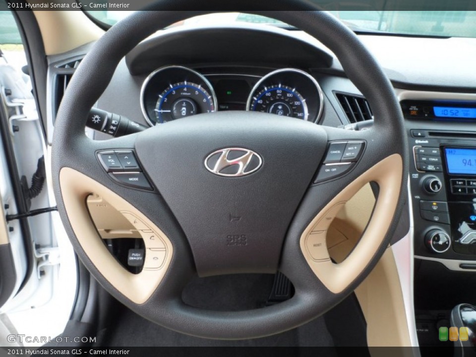 Camel Interior Steering Wheel for the 2011 Hyundai Sonata GLS #58210953
