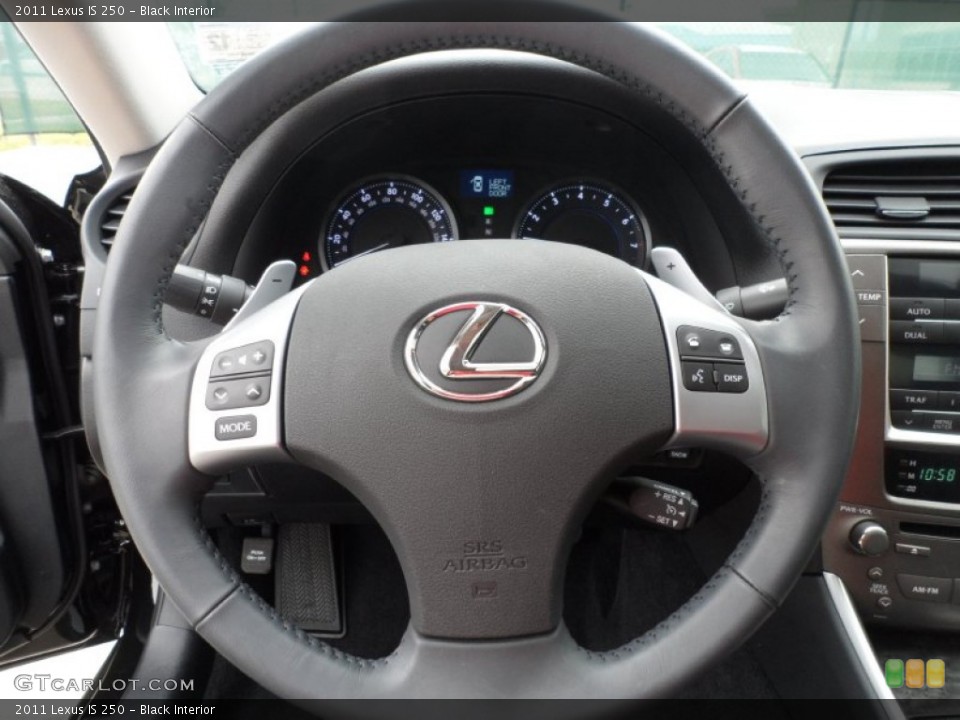 Black Interior Steering Wheel for the 2011 Lexus IS 250 #58211374