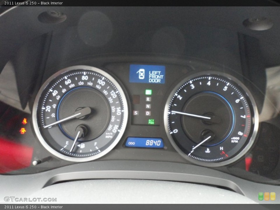 Black Interior Gauges for the 2011 Lexus IS 250 #58211383