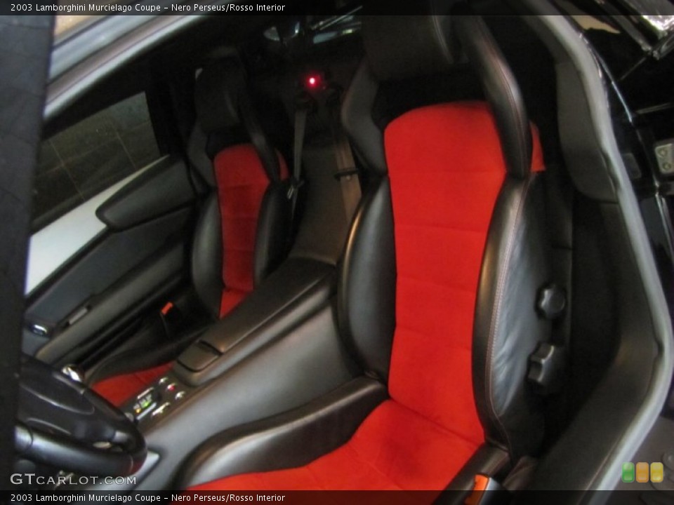 Nero Perseus/Rosso Interior Photo for the 2003 Lamborghini Murcielago Coupe #58215175