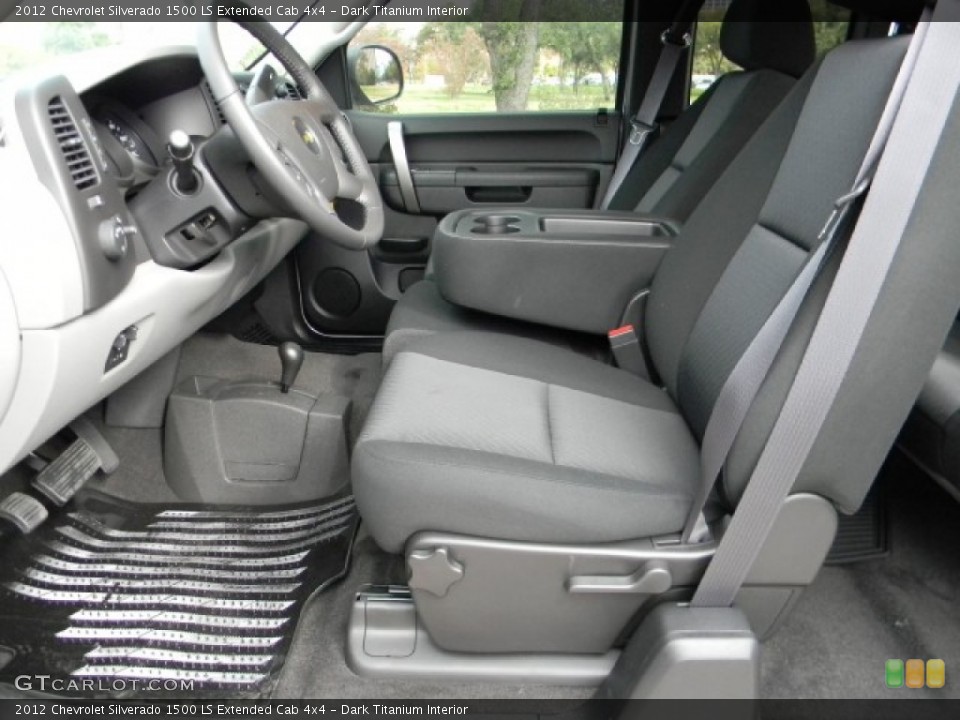 Dark Titanium Interior Photo for the 2012 Chevrolet Silverado 1500 LS Extended Cab 4x4 #58217626