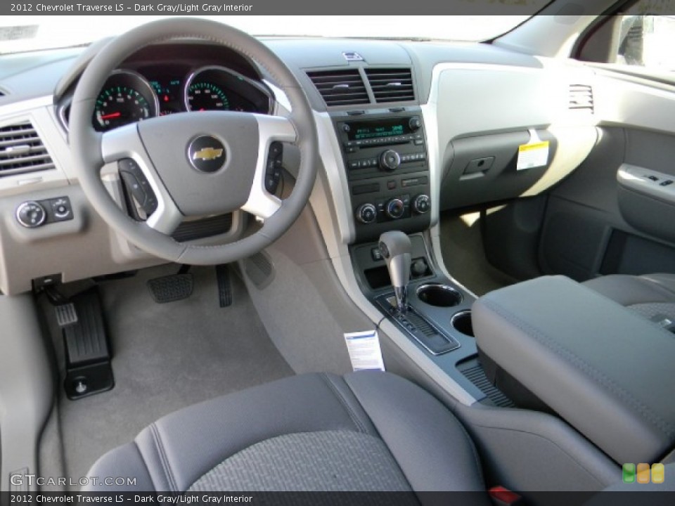 Dark Gray/Light Gray Interior Prime Interior for the 2012 Chevrolet Traverse LS #58218412