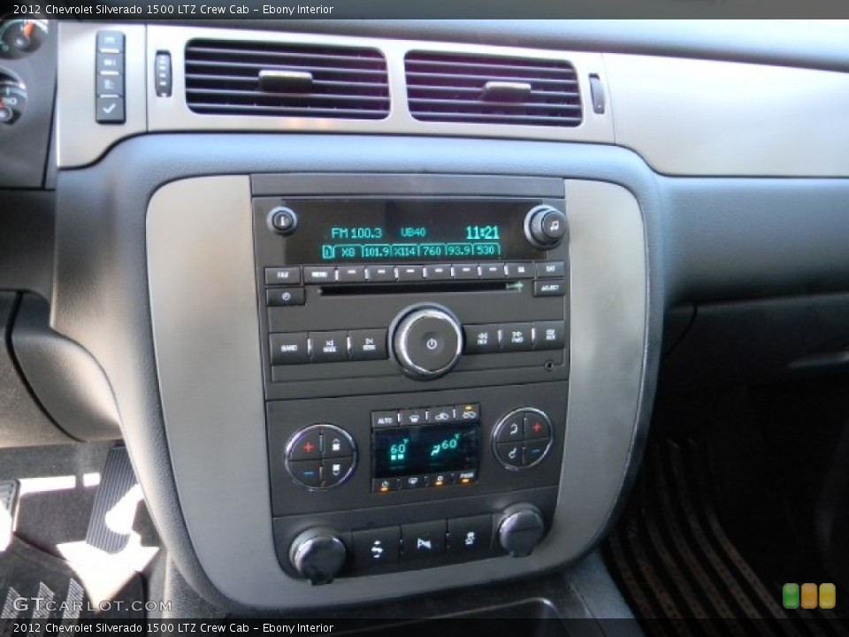 Ebony Interior Controls for the 2012 Chevrolet Silverado 1500 LTZ Crew Cab #58219031