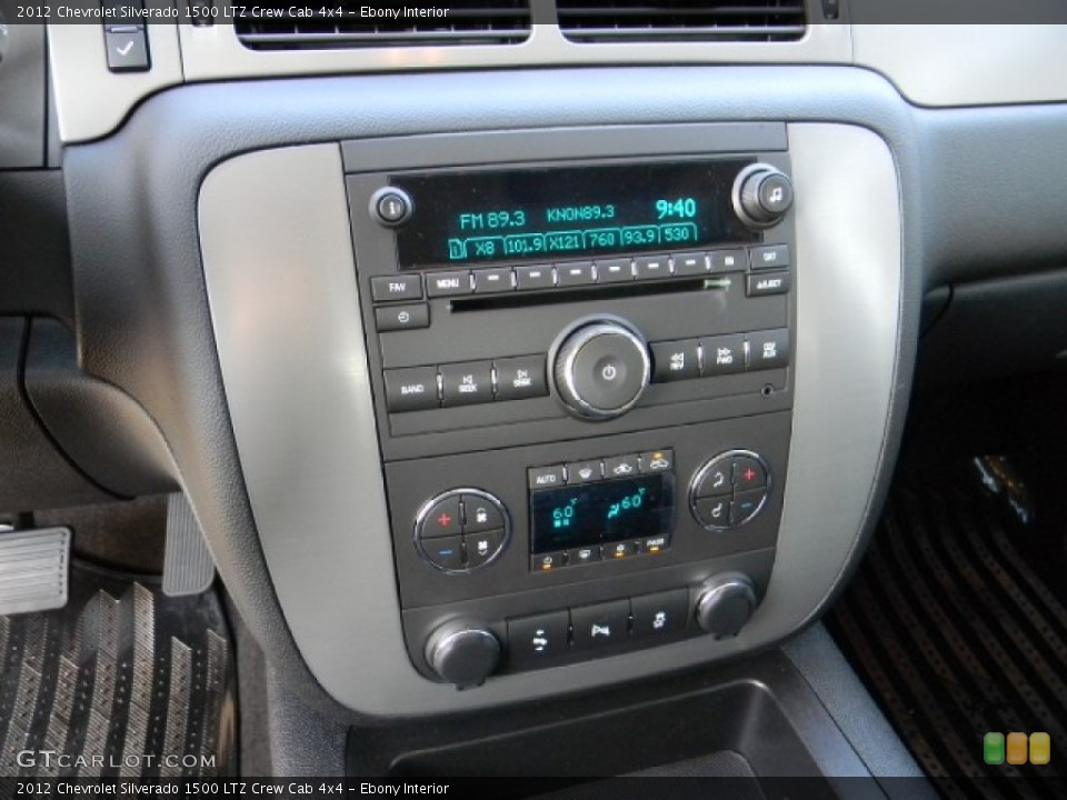 Ebony Interior Controls for the 2012 Chevrolet Silverado 1500 LTZ Crew Cab 4x4 #58219247