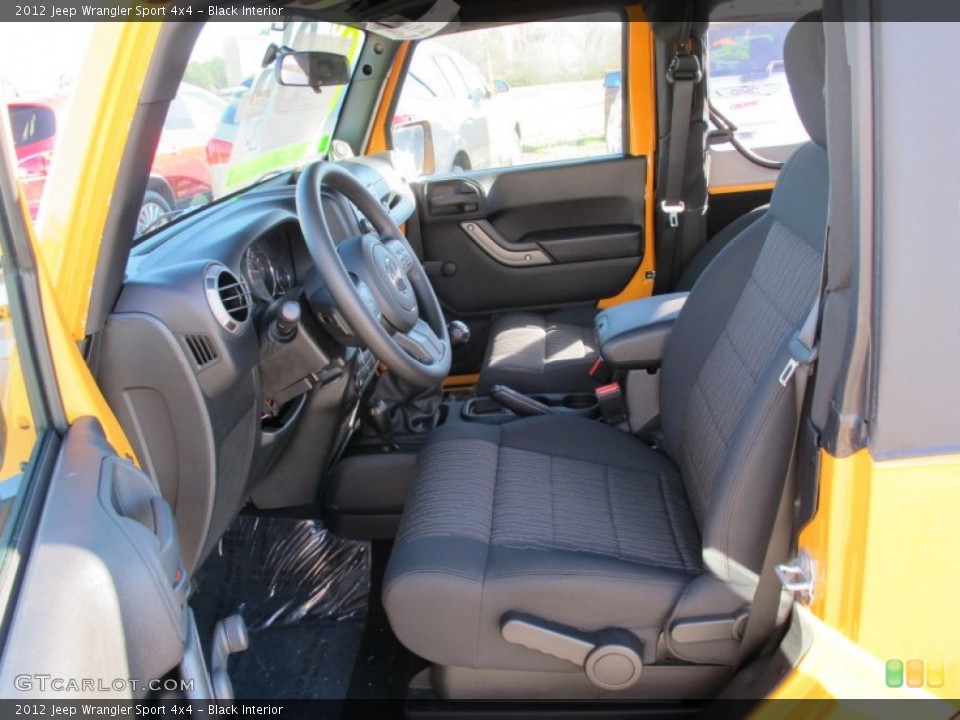 Black Interior Photo for the 2012 Jeep Wrangler Sport 4x4 #58220127