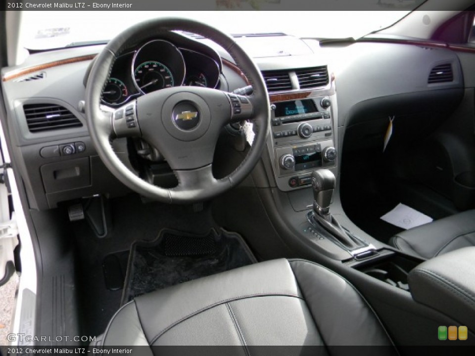 Ebony Interior Prime Interior for the 2012 Chevrolet Malibu LTZ #58220590