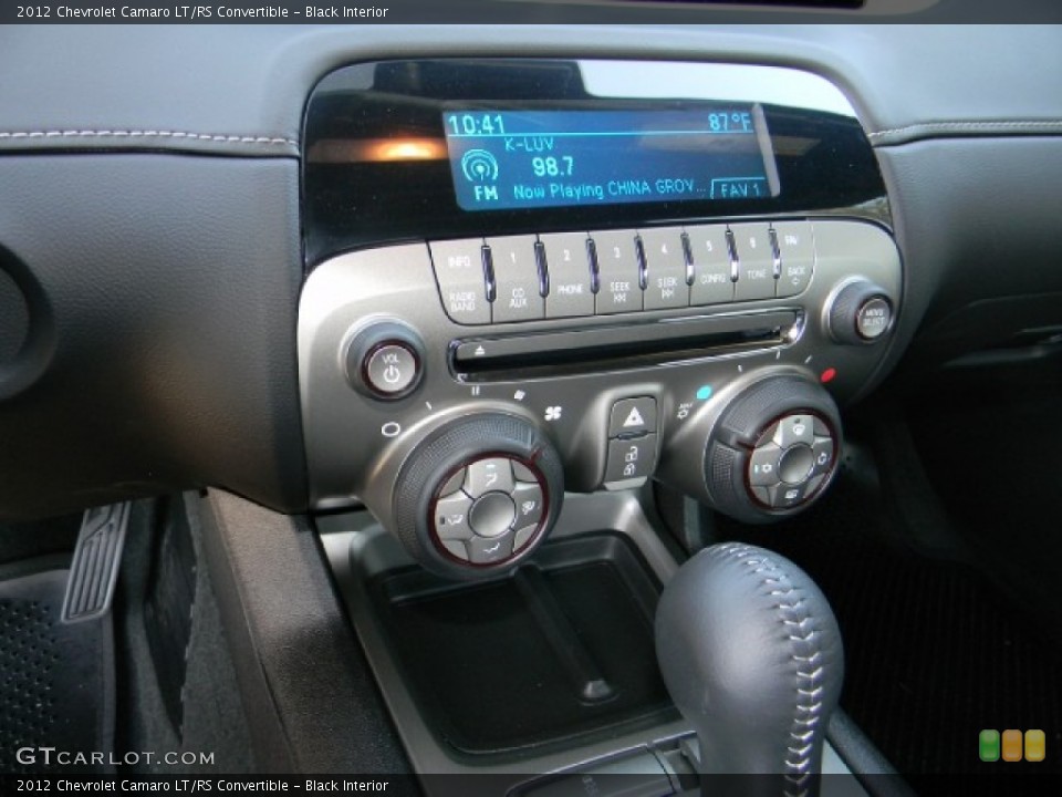 Black Interior Audio System for the 2012 Chevrolet Camaro LT/RS Convertible #58223060