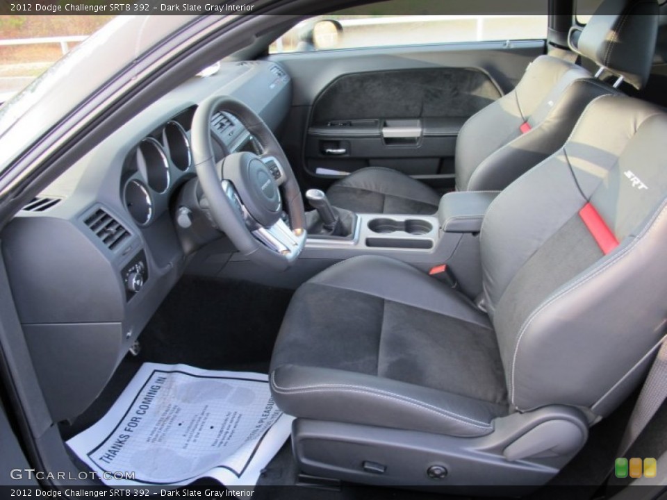 Dark Slate Gray Interior Photo for the 2012 Dodge Challenger SRT8 392 #58223829