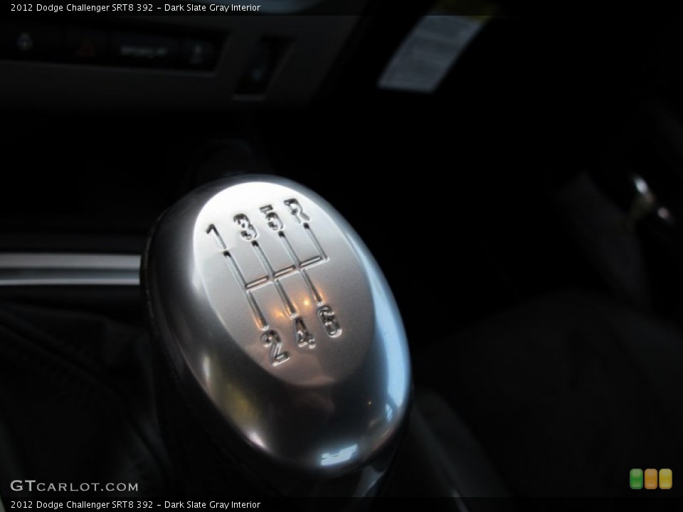 Dark Slate Gray Interior Transmission for the 2012 Dodge Challenger SRT8 392 #58223977