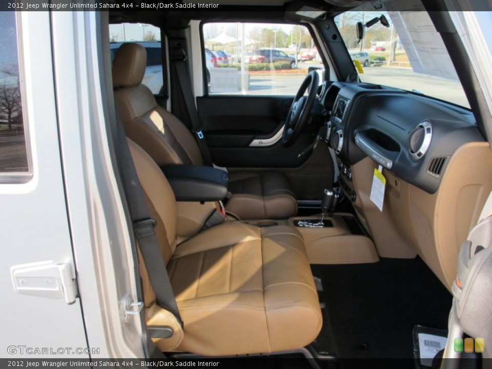 Black/Dark Saddle Interior Photo for the 2012 Jeep Wrangler Unlimited Sahara 4x4 #58225131
