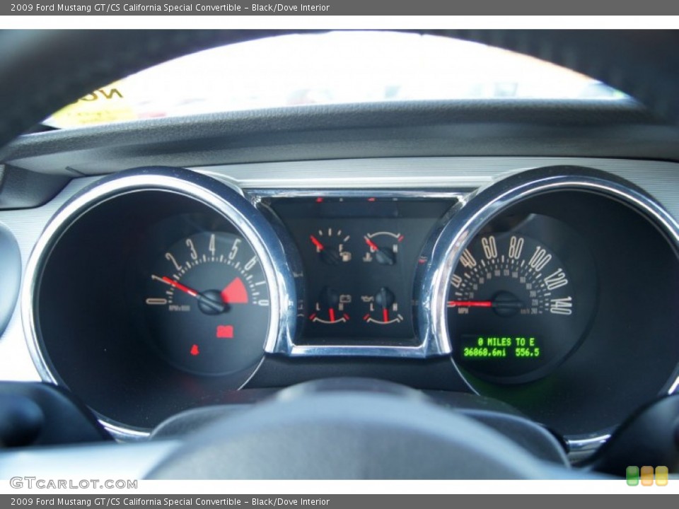 Black/Dove Interior Gauges for the 2009 Ford Mustang GT/CS California Special Convertible #58228485