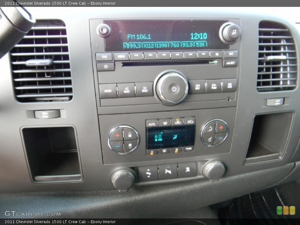 Ebony Interior Controls for the 2011 Chevrolet Silverado 1500 LT Crew Cab #58228830