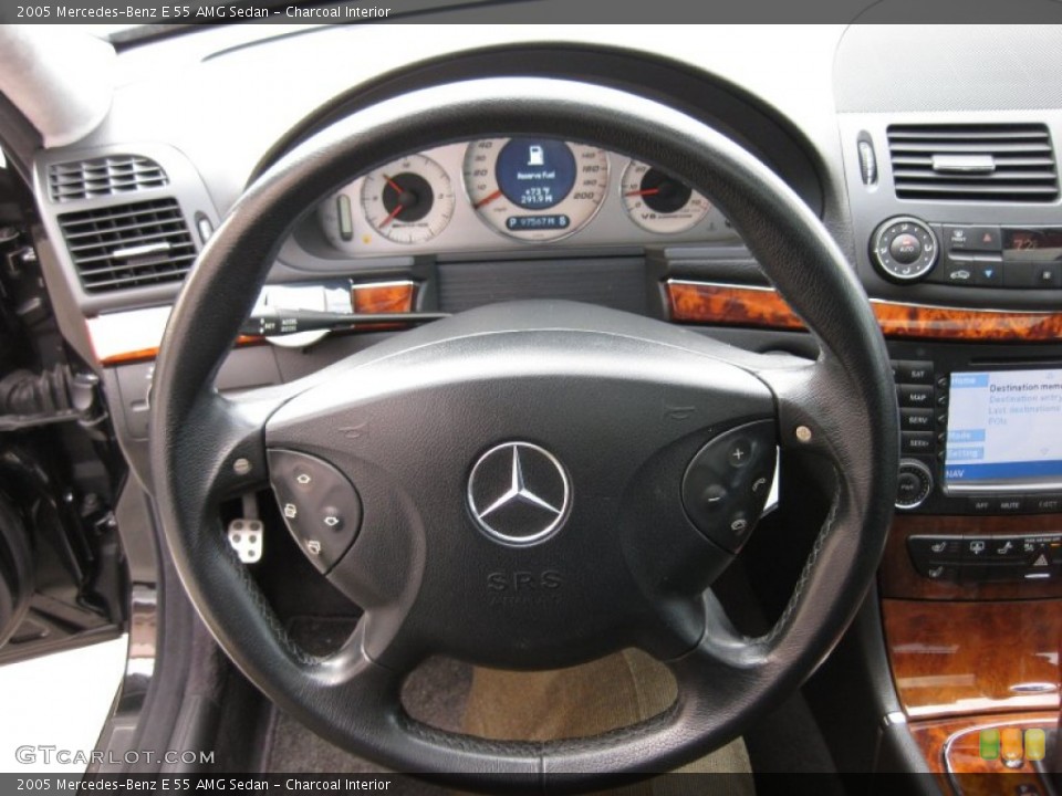 Charcoal Interior Steering Wheel for the 2005 Mercedes-Benz E 55 AMG Sedan #58229016