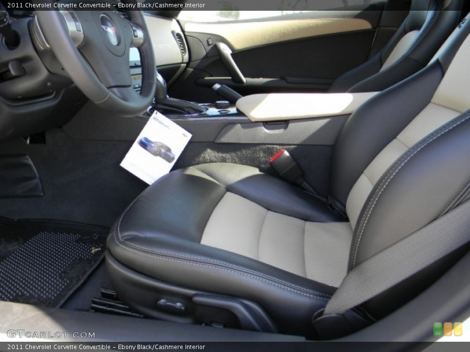 Ebony Black/Cashmere Interior Photo for the 2011 Chevrolet Corvette Convertible #58231025