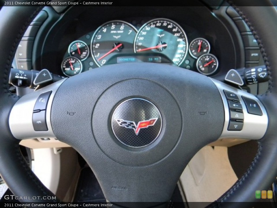 Cashmere Interior Gauges for the 2011 Chevrolet Corvette Grand Sport Coupe #58231384