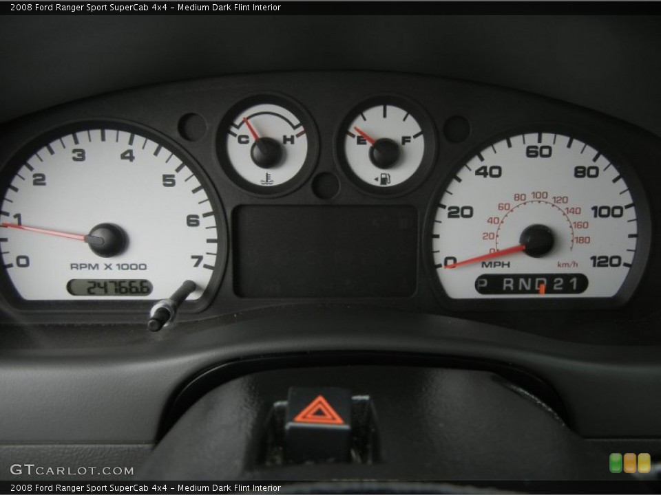Medium Dark Flint Interior Gauges for the 2008 Ford Ranger Sport SuperCab 4x4 #58235018