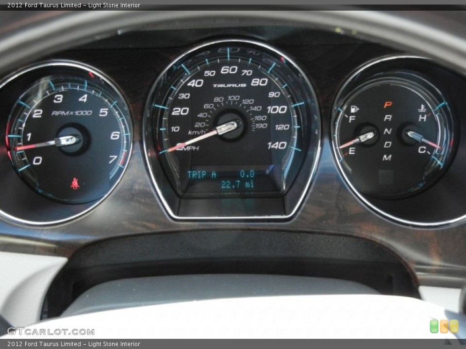 Light Stone Interior Gauges for the 2012 Ford Taurus Limited #58235694