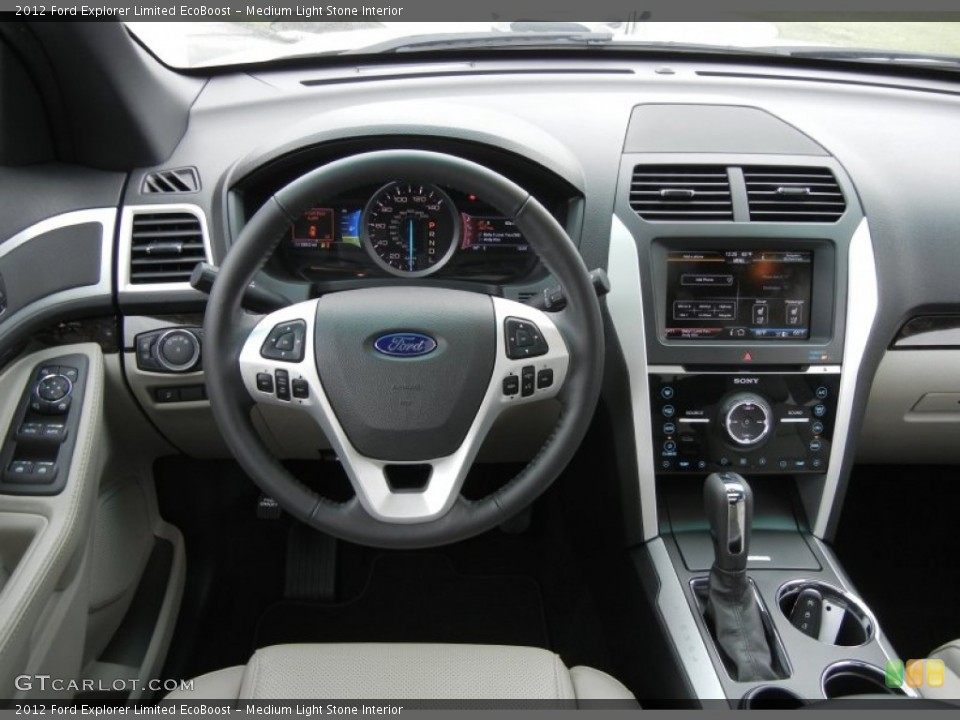 Medium Light Stone Interior Dashboard for the 2012 Ford Explorer Limited EcoBoost #58236291