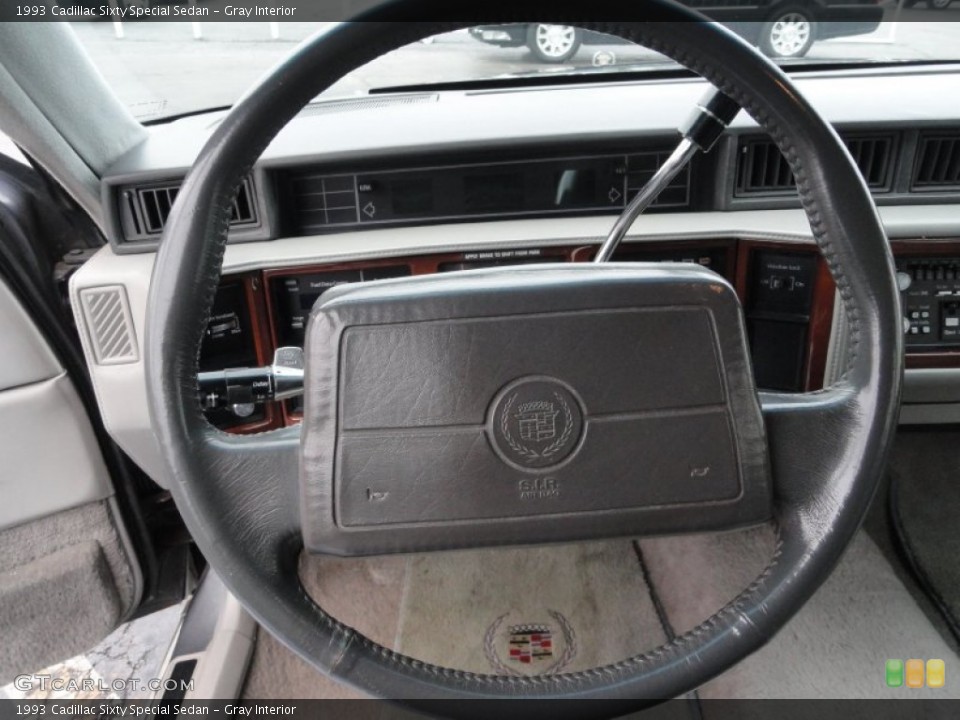 Gray Interior Steering Wheel for the 1993 Cadillac Sixty Special Sedan #58237174