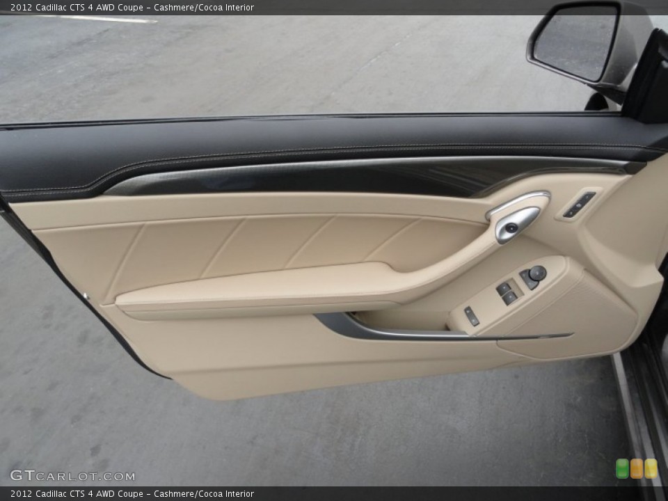 Cashmere/Cocoa Interior Door Panel for the 2012 Cadillac CTS 4 AWD Coupe #58237509