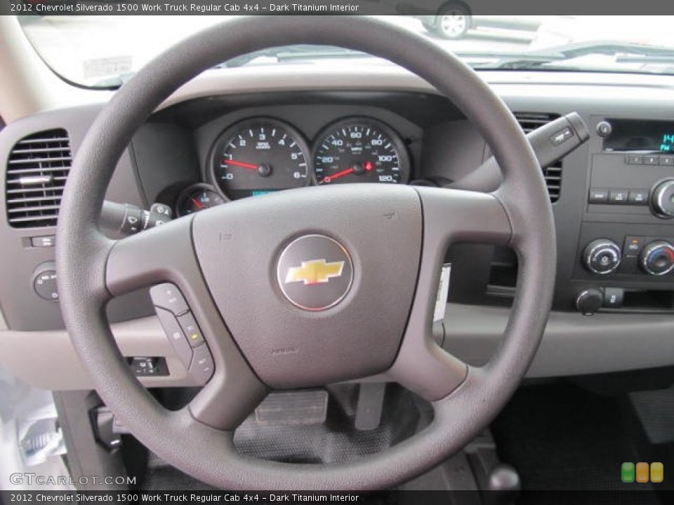 Dark Titanium Interior Steering Wheel for the 2012 Chevrolet Silverado 1500 Work Truck Regular Cab 4x4 #58241140