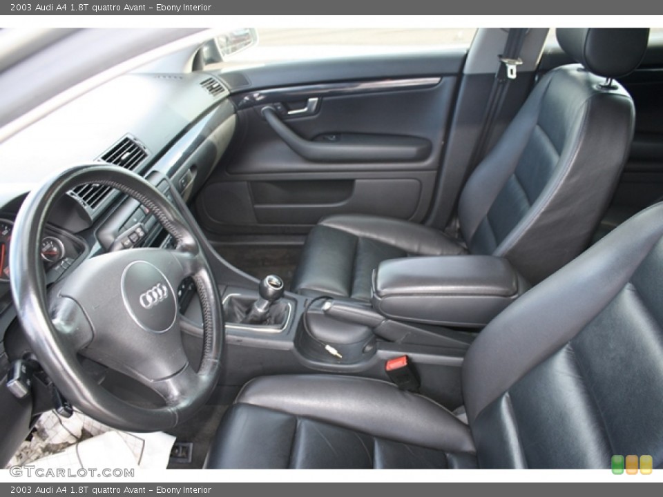 Ebony Interior Photo for the 2003 Audi A4 1.8T quattro Avant #58241785