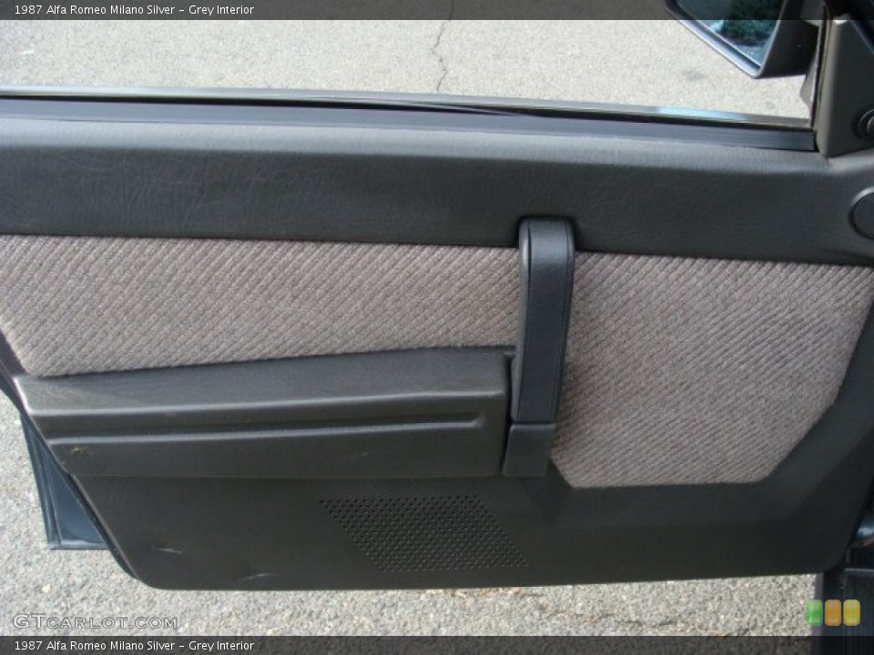 Grey Interior Door Panel for the 1987 Alfa Romeo Milano Silver #58242514