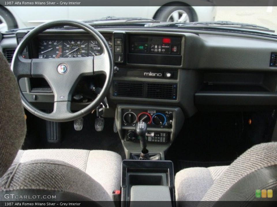 Grey Interior Dashboard for the 1987 Alfa Romeo Milano Silver #58242541