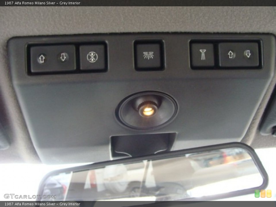 Grey Interior Controls for the 1987 Alfa Romeo Milano Silver #58242580