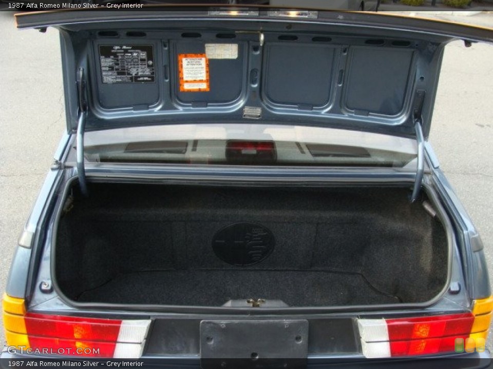 Grey Interior Trunk for the 1987 Alfa Romeo Milano Silver #58242589