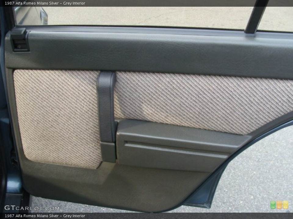 Grey Interior Door Panel for the 1987 Alfa Romeo Milano Silver #58242607