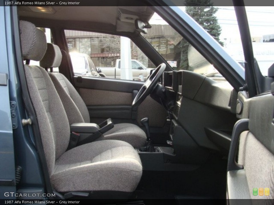 Grey Interior Photo for the 1987 Alfa Romeo Milano Silver #58242637