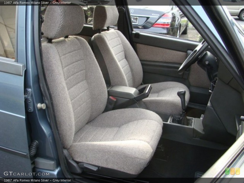 Grey Interior Photo for the 1987 Alfa Romeo Milano Silver #58242643