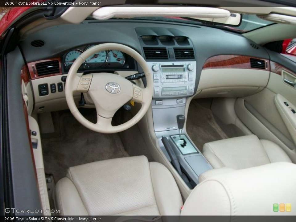 Ivory Interior Photo for the 2006 Toyota Solara SLE V6 Convertible #58247715