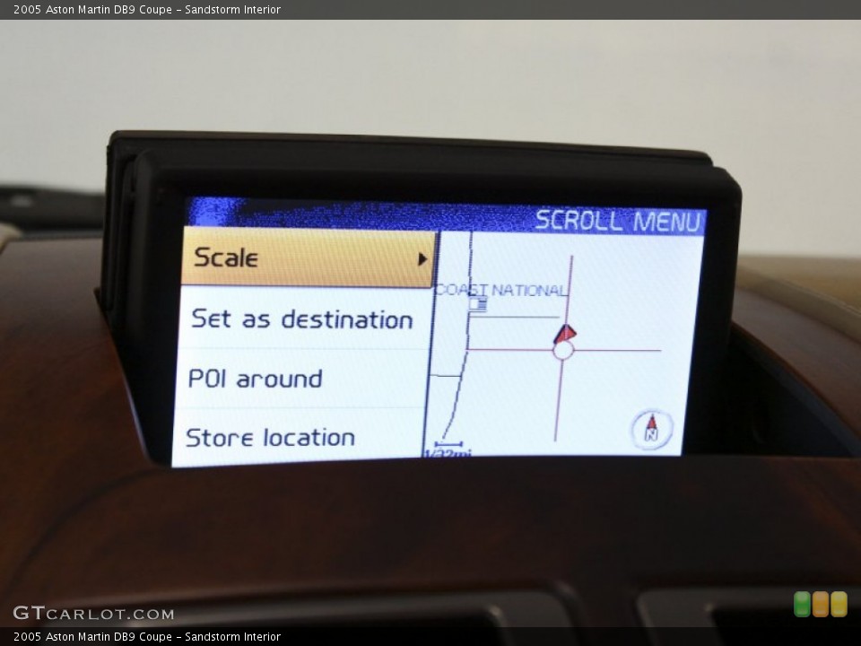 Sandstorm Interior Navigation for the 2005 Aston Martin DB9 Coupe #58251211