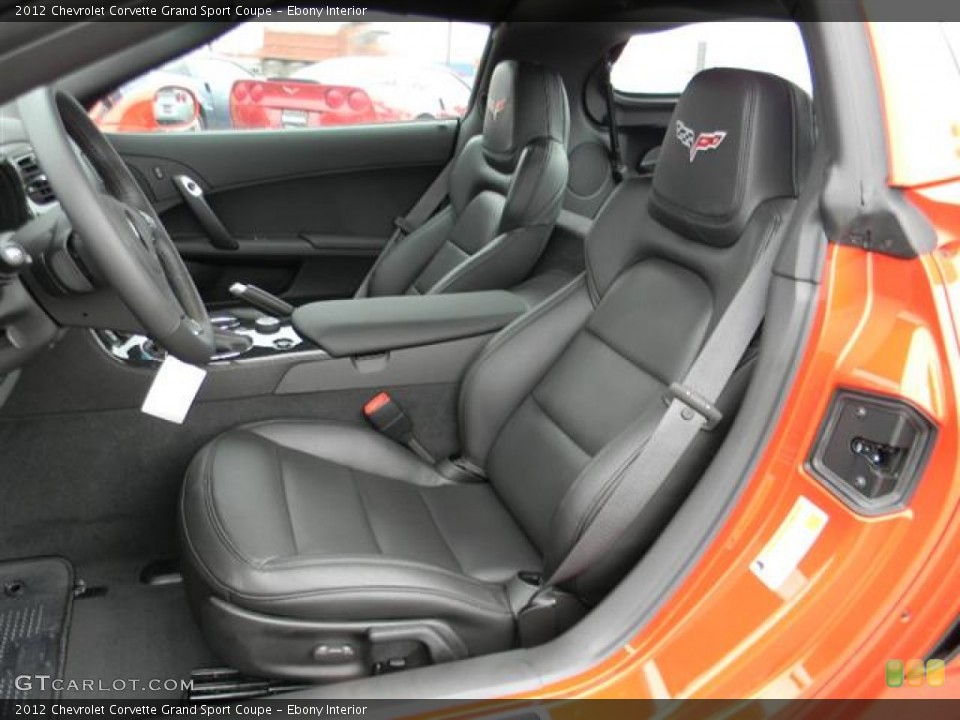 Ebony Interior Photo for the 2012 Chevrolet Corvette Grand Sport Coupe #58253893