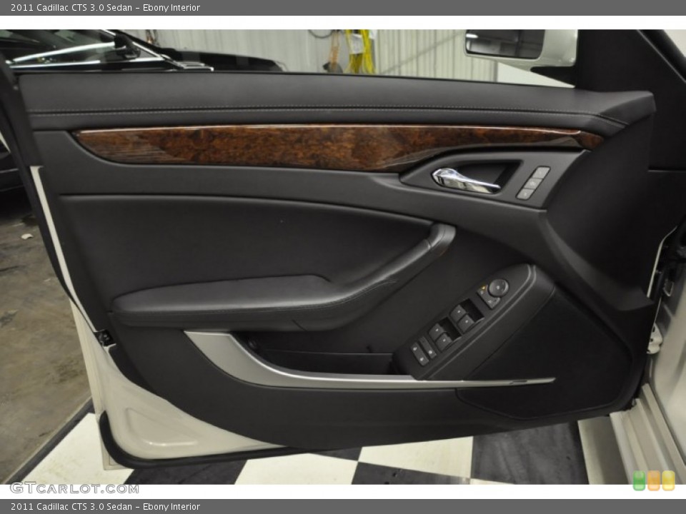 Ebony Interior Door Panel for the 2011 Cadillac CTS 3.0 Sedan #58255625
