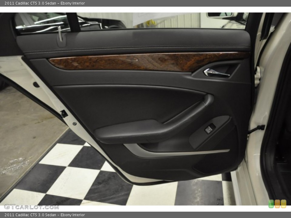 Ebony Interior Door Panel for the 2011 Cadillac CTS 3.0 Sedan #58255801