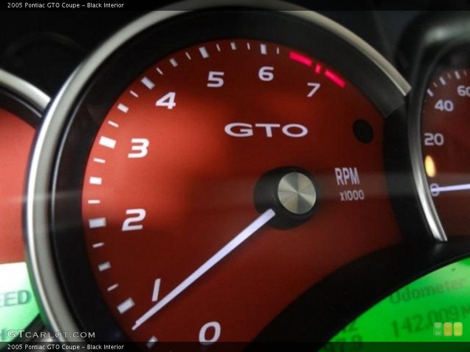 Black Interior Gauges for the 2005 Pontiac GTO Coupe #58259827