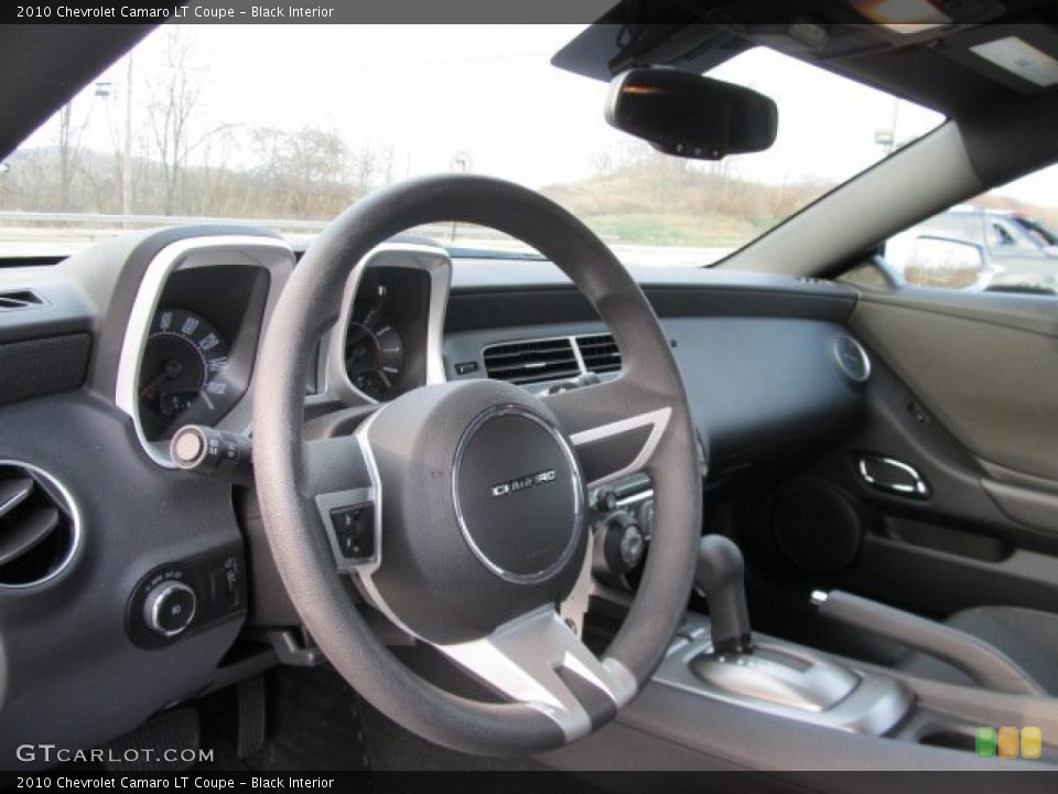 Black Interior Steering Wheel for the 2010 Chevrolet Camaro LT Coupe #58263511